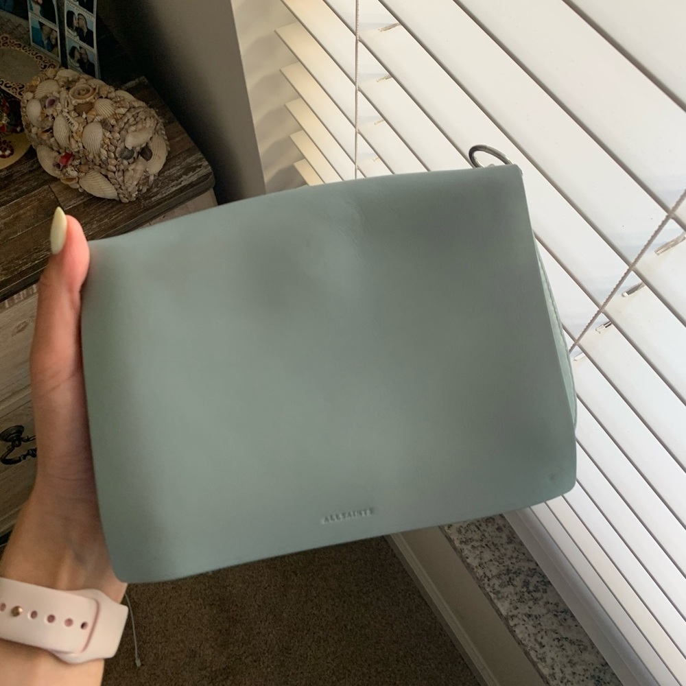 ALLSAINTS Zep Colorblock Leather Shoulder Bag - Picture 6 of 8